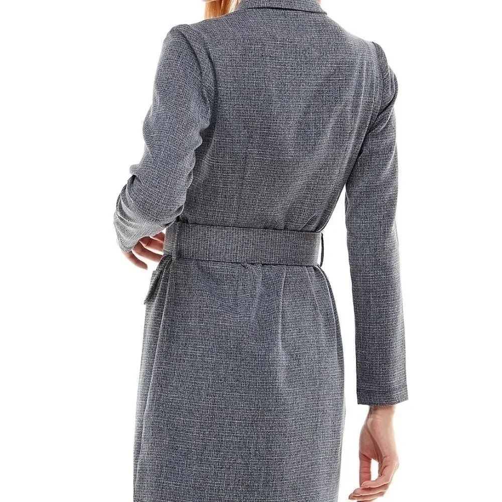 NWT CITY STUDIOS Juniors' 2-Piece Belted Jacket & Dress Set blue size 1